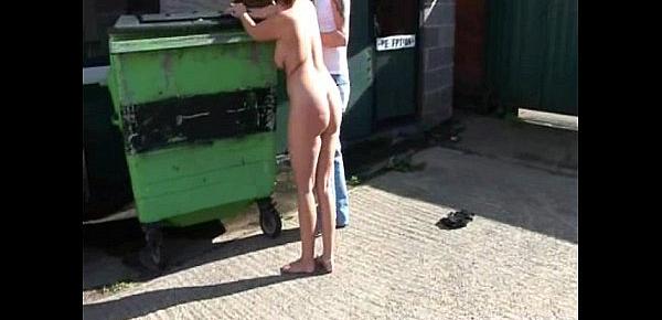  Sarah jane spanked naked outside